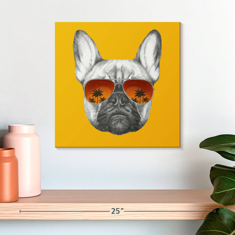 Bouledogue français Brampt, H 16 po x l 16 po