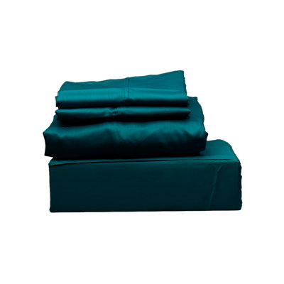 Ensemble de draps en satin 100 % coton d'une contexture de 400 fils