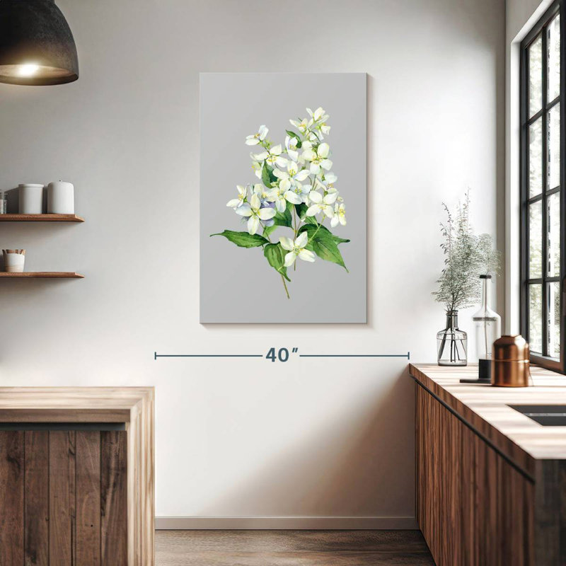 Fleurs de jasmin Harnek, H 39 po x l 26 po