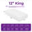 12" Medium Memory Foam Mattress-48877740