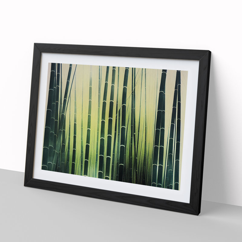 Miraculous Bamboo Forest - Framed Print, Black Framed, 34cm H x 46cm W