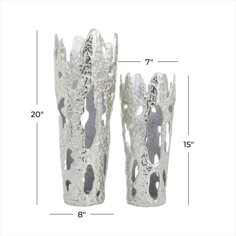 Braun Aluminum Table Vase, Silver