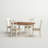 Quinta Extendable Four Leg Dining Set