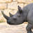 Rhinoceros Garden Statue