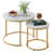 Set of 2 Round Nesting Coffee Tables.-348470569