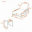 Ensemble de chaise longue d'extérieur réglable à 5 positions avec coussin et table d'appoint-133256150