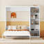 Lit escamotable mural avec tablettes Murphy