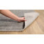 Tapis rayé gris noué à la main Munana-579866442