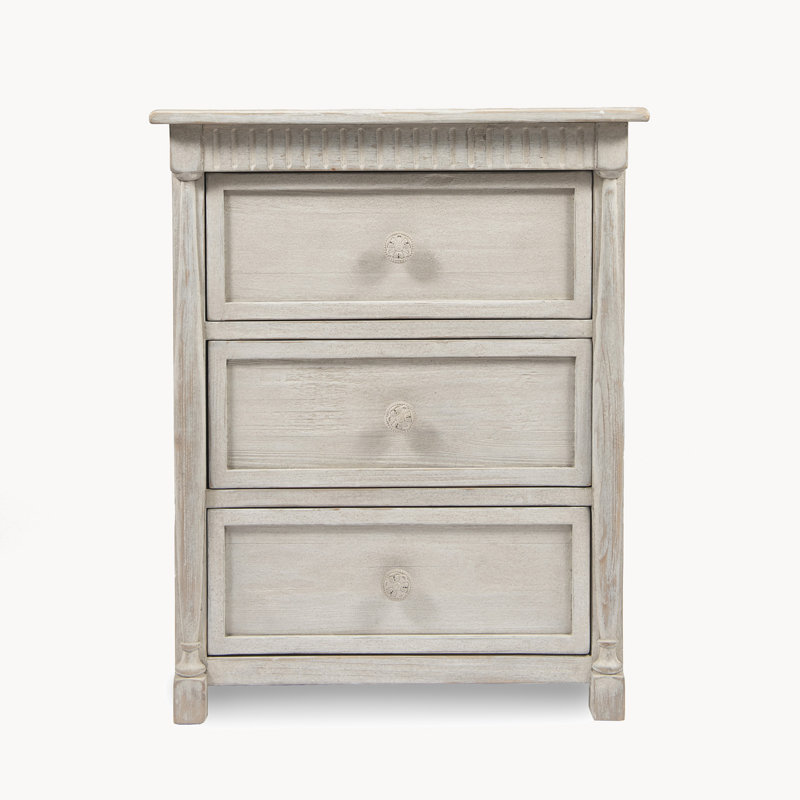 Maltby Solid Wood 68cm W 3 - Drawer Chest of Drawers