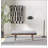 Warren Bench in Ash Grey Fabric