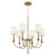 Lustre en laiton vieilli 6 lumières Boynton