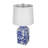 D13x25" Blue and White Ceramic Vase Lamp