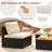 5 PCS Rattan Sofa Set Outdoor Wicker Furniture Set w/ Back Cushions & Square Coffee Table-1587244998