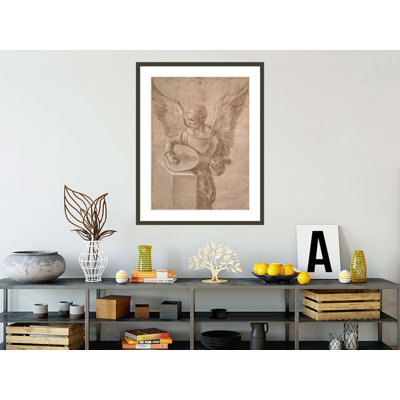 Ange jouant du luth par Albrecht Dürer, impression giclée sur cadre