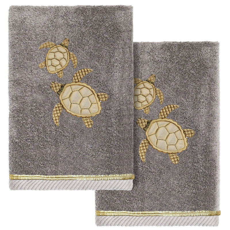  Débarbouillette en coton Tortuga, Gris anthracite
