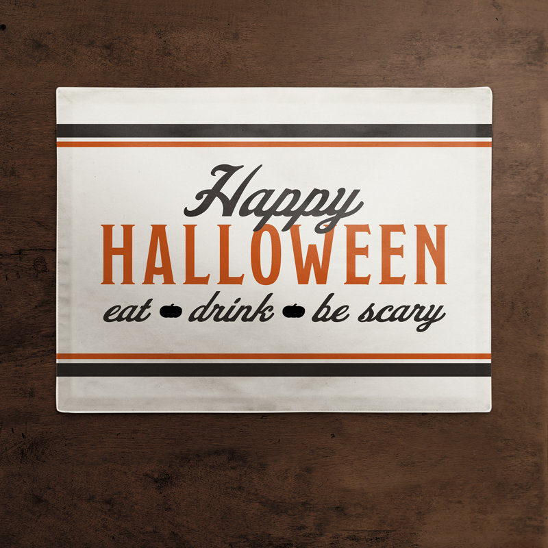 Napperon Eutaw Happy Halloween 14 "