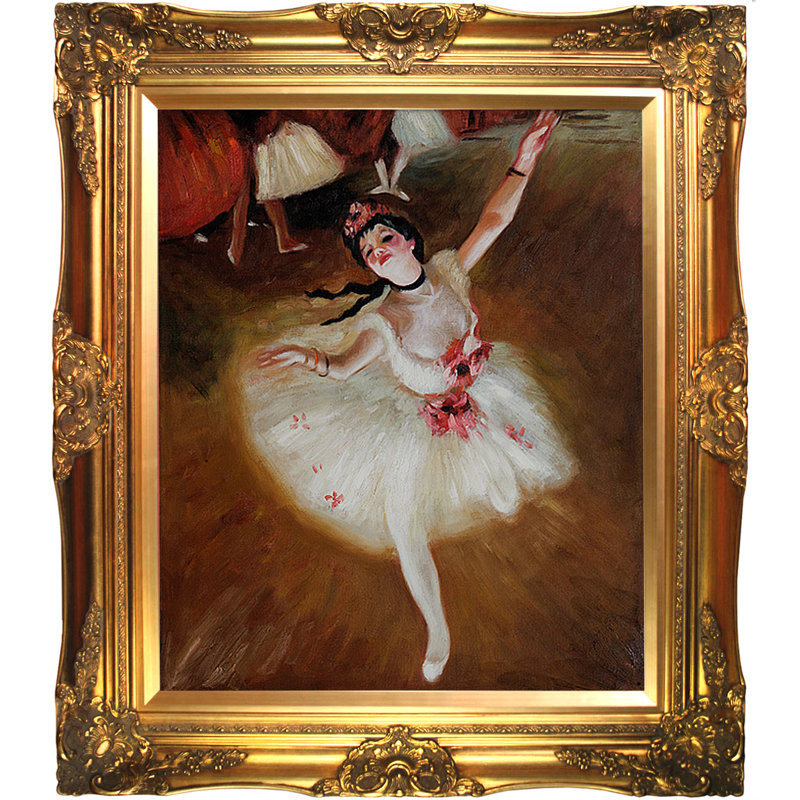 « star dancer » par edgar degas, peinture encadrée