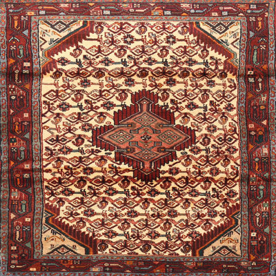 Tapis oriental rouge / beige