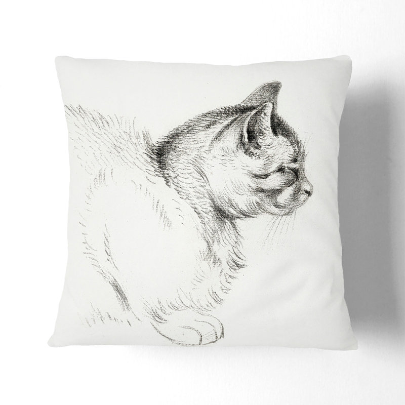 Square Throw Cushion, 40cm H x 40cm W x 15cm D