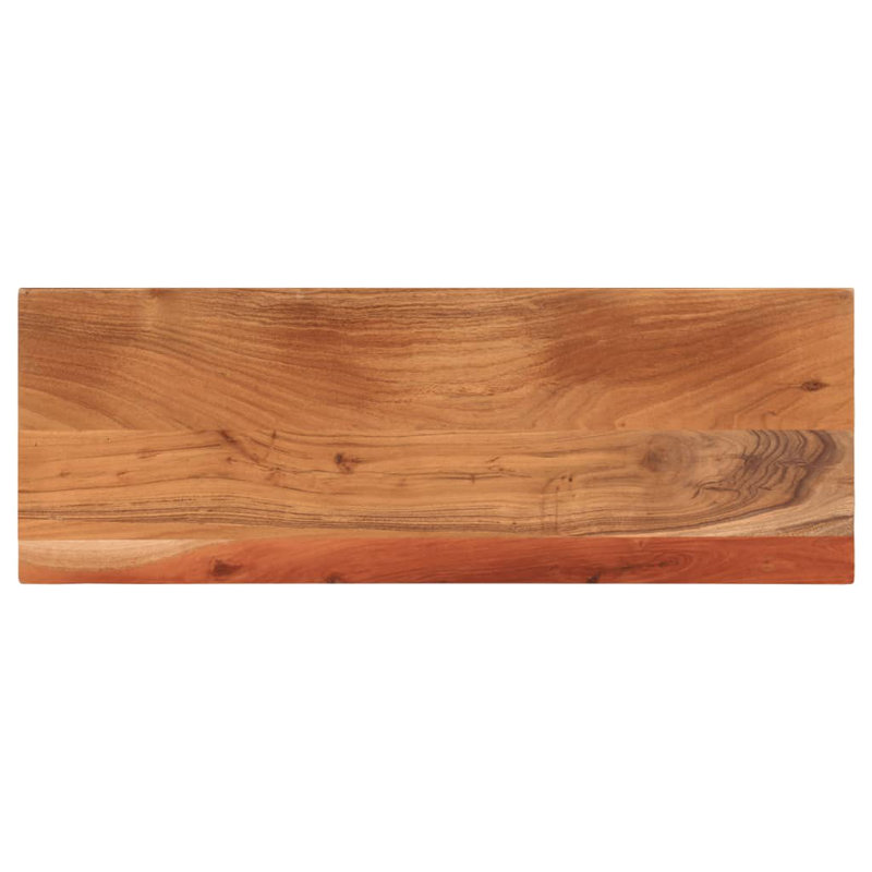 Solid Wood Table Top, 2.5cm H x 80cm W x 40cm D, Acacia Wood Natural