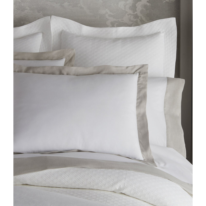 Mandalay Linen Cuff Sham, Euro, Linen