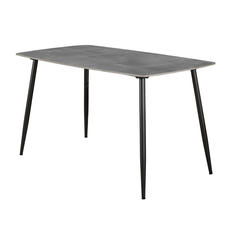 Zayac Rectangular Dining Table with Steel Base