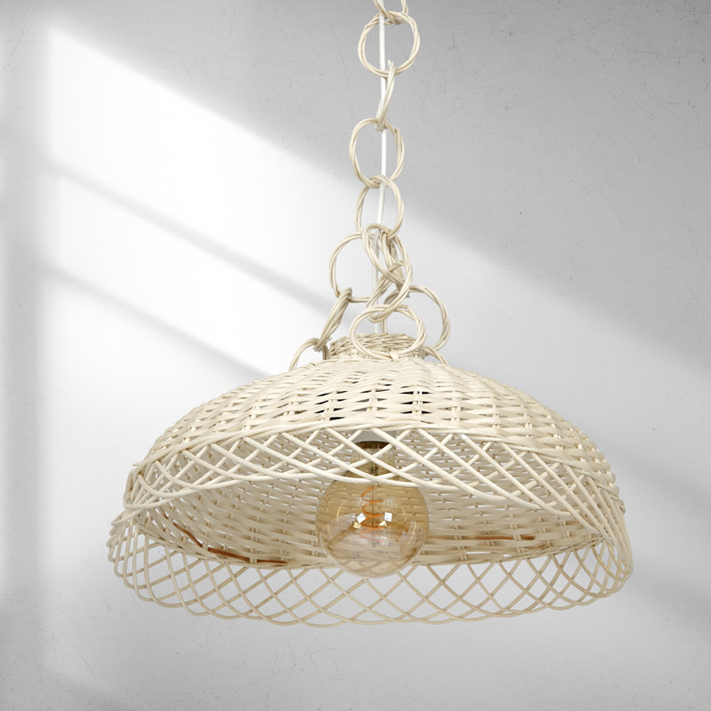 Vimini 1 - Light Beige Dome Pendant