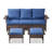 3 Piece Rattan Sofa Seating Group With Cushions-211669006
