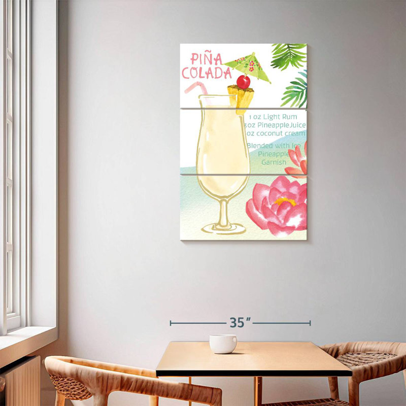 Tropical Getaway II, 57" H x 36" W