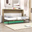 Lit escamotable simple en bois avec lumières DEL