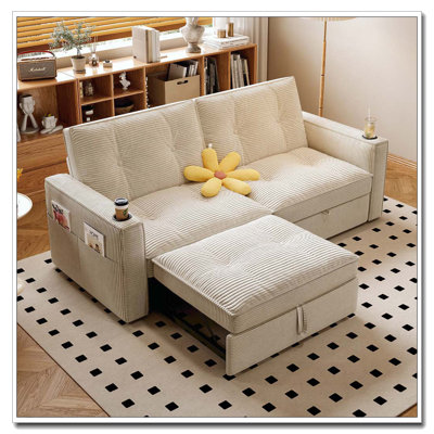 Corduroy  -Functional Sofa Bed Sofa Convertible Sofa Bed