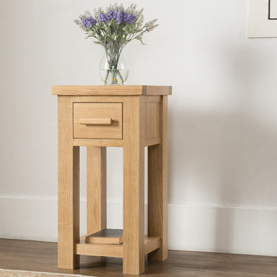 Liberty Solid Wood Oak 1 Tier Plant Stand