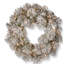 The Holiday Aisle® 24" Snowy Bristle Pine Wreath with Battery Operated Warm White LED Lights-768783390