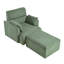 Oversized Chair with Storage Ottoman, Dark Green