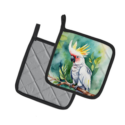 Cockatoo Pair of Pot Holders