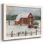Christmas Farmyard, reproduction d'art sur toile encadrée-96273331-96273332