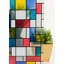 Décalcomanie de fenêtre de film Mondrian