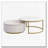 Round Nesting Coffee Table Fluted with Drawer-889376328