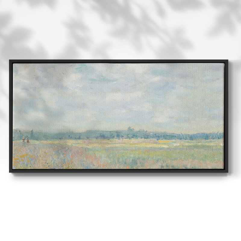 Série paysage -MXV- Toile tendue avec châssis encadré - Prêt à être accroché, H 17 po x l 33 po, Noir