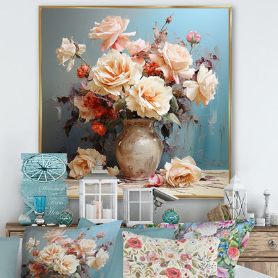 «Gorgeous Rose Bouquet I», reproduction sur toile