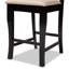 Upholstered Counter Stool with Solid Wood Frame-1195264940