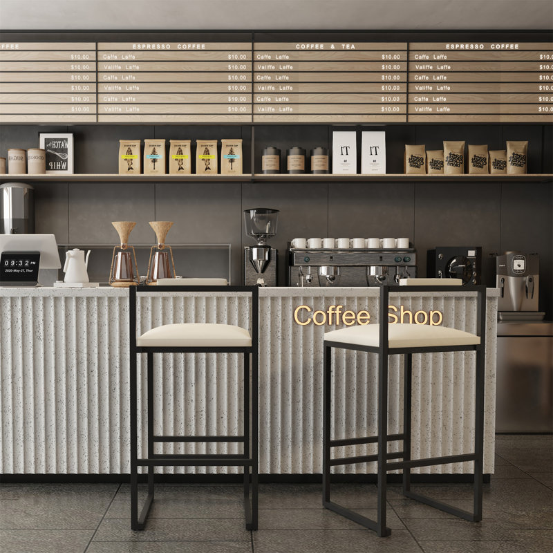 Ensemble de 2 tabourets de bar modernes