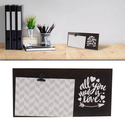 Wood Clip Picture Frames Innovative Decorative DIY Photo for Desktop Bedroom Office Study Type A