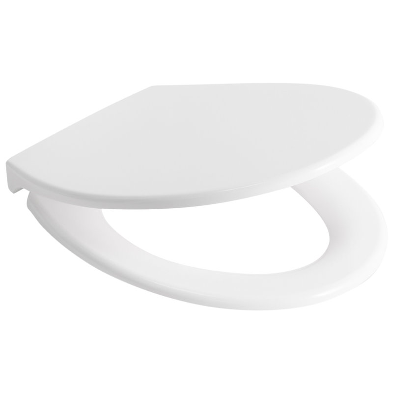 Toilet Seat PAPURI Soft Close Duroplast White, White