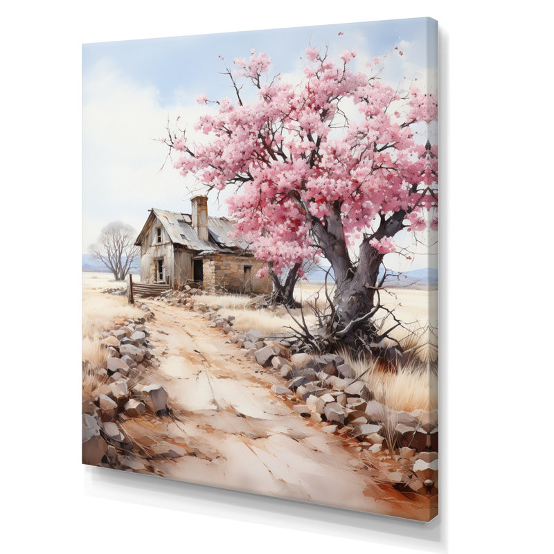 Loanna - maison de ferme rose harmonie III, H 40 po x l 30 po x P 1,5 po