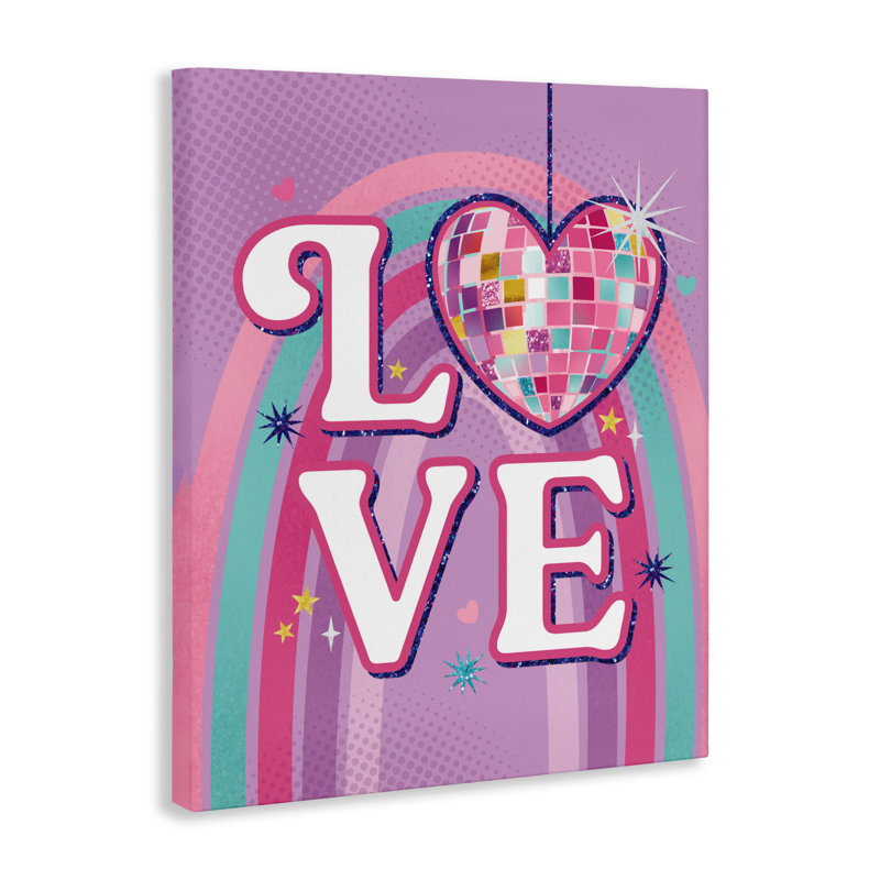 «Love Disco Heart Rainbow», conception par Courtney Morgenstern, H 30 po x l 24 po