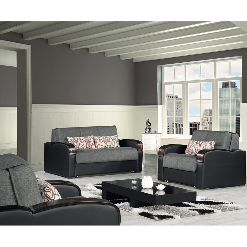 Collection convertible gris, fonction de rangement, idéale pour les réceptions, installation en 30 minutes avec rangement, télévision confortable, conversion rapide du lit, fabrication