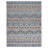 Hand Tufted Wool/Cotton Geometric Rug in Orange/Blue-1081967491
