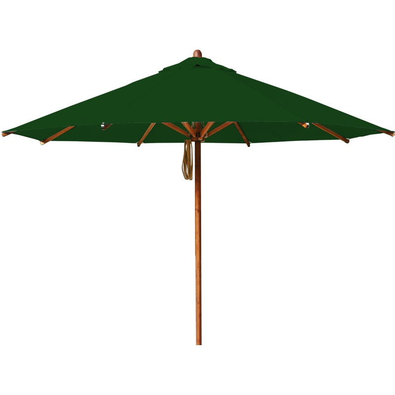 Levante Umbrella, Forrest Green Velvet, Suncrylic, 138" W x 138" D