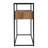 Glass-Top Console Table, With Storage